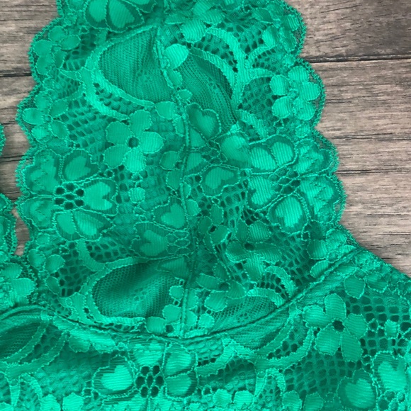 Free People halter green bralette - Picture 4 of 10
